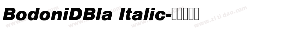 BodoniDBla Italic字体转换